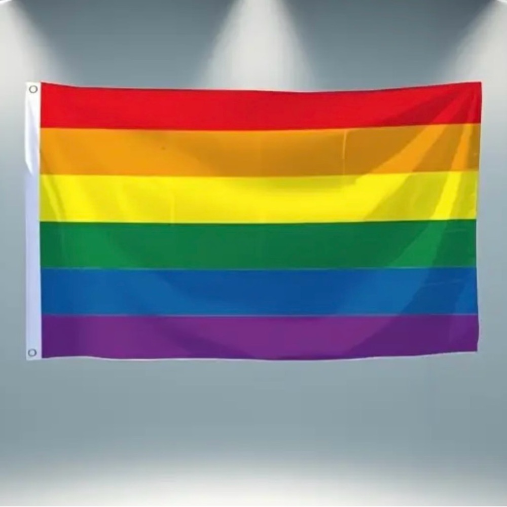 Vibrant Rainbow Wall Flag